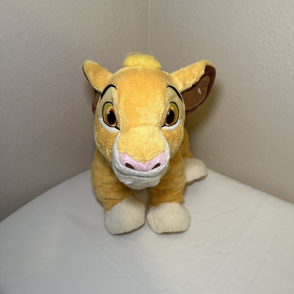 14" DISNEY STORE THE LION KING YOUNG SIMBA STUFFED ANIMAL PLUSH‎ TOY MOVIE - Picture 1 of 10